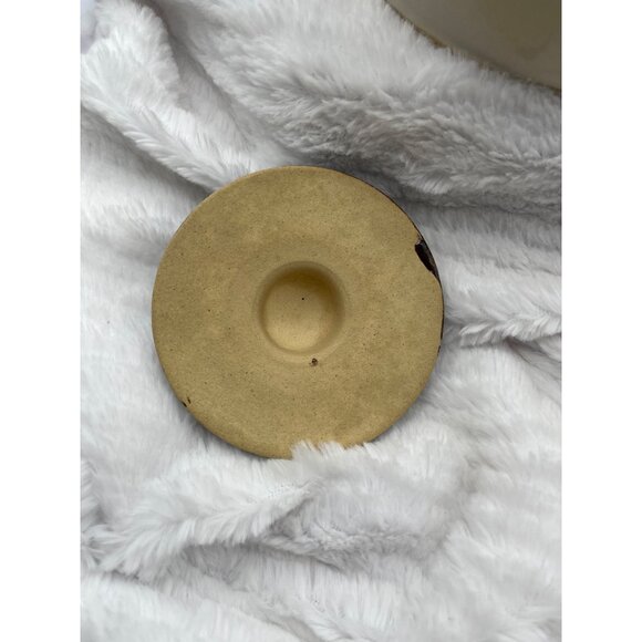 Vintage Roseville Ransbottom RRP McCoy Two Tone Stoneware Bean Pot Crock Lid & H - Picture 6 of 16